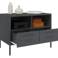 vidaXL Muebles Tv-Mueble para TV acero gris 68x39x50,5 cm