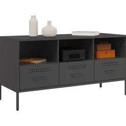 vidaXL Muebles Tv-Mueble para TV acero 100,5x39x50,5 cm