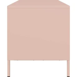 vidaXL Mueble para TV acero laminado en frío 135x39x43,5 cm Rosa Sale