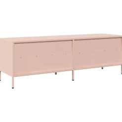 vidaXL Mueble para TV acero laminado en frío 135x39x43,5 cm Rosa Sale