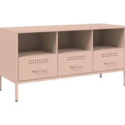 vidaXL Muebles Tv-Mueble para TV acero 100,5x39x50,5 cm