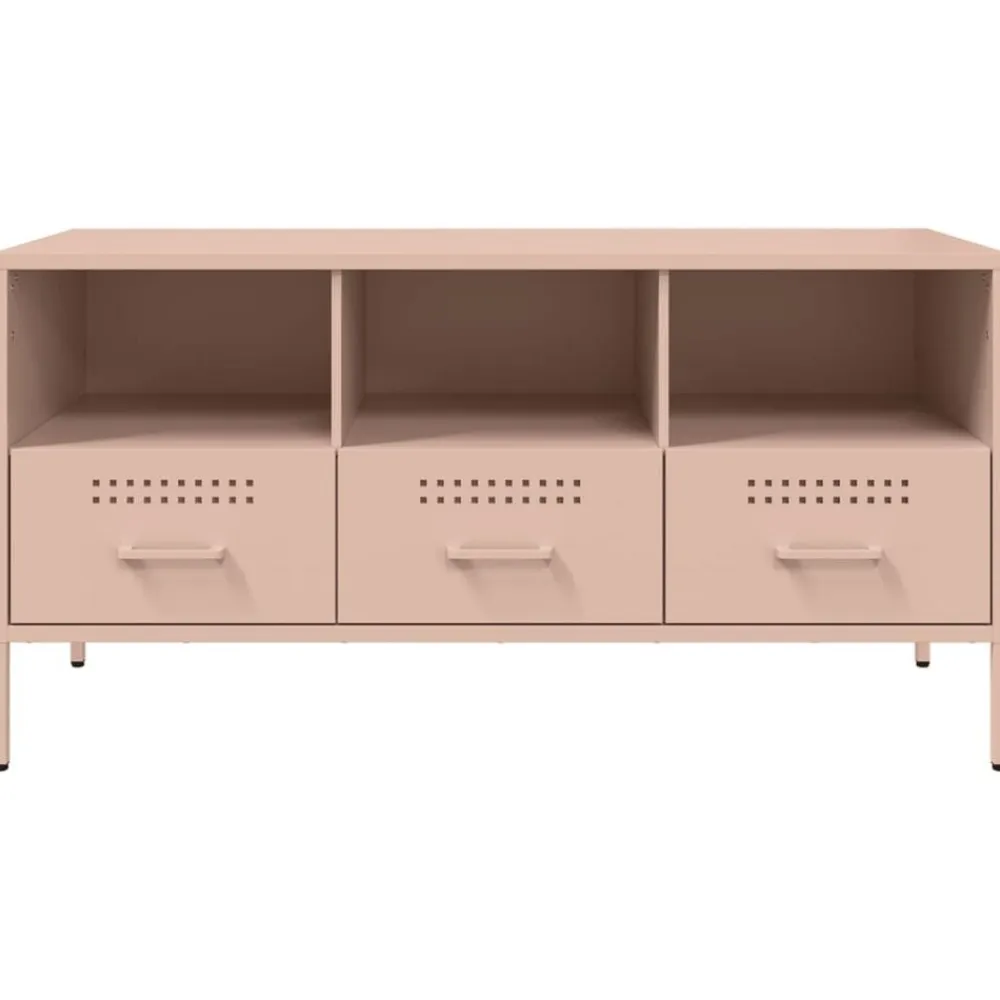 vidaXL Muebles Tv-Mueble para TV acero 100,5x39x50,5 cm
