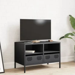 vidaXL Mueble para TV acero laminado en frío 68x39x43,5 cm Antracita Hot