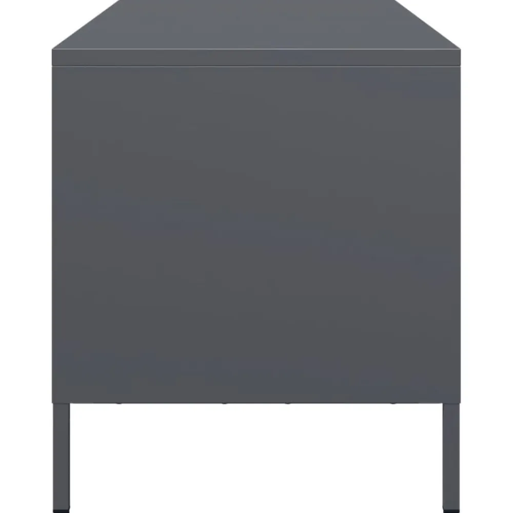 vidaXL Mueble para TV acero laminado en frío 68x39x43,5 cm Antracita Hot
