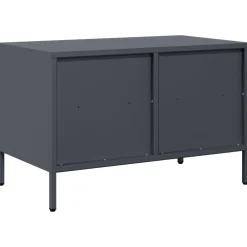 vidaXL Mueble para TV acero laminado en frío 68x39x43,5 cm Antracita Hot