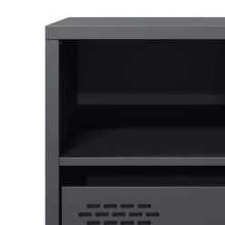 vidaXL Mueble para TV acero laminado en frío 68x39x43,5 cm Antracita Hot