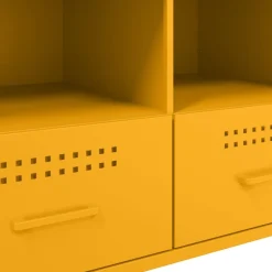 vidaXL Muebles Tv-Mueble para TV acero mostaza 68x39x50,5 cm
