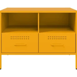 vidaXL Muebles Tv-Mueble para TV acero mostaza 68x39x50,5 cm