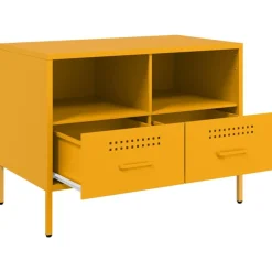 vidaXL Muebles Tv-Mueble para TV acero mostaza 68x39x50,5 cm