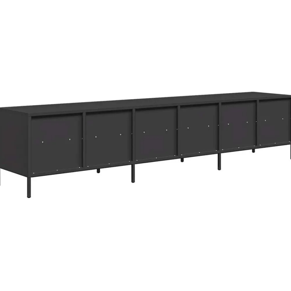 vidaXL Muebles Tv-Mueble para TV acero laminado en frío 202x39x43,5 cm