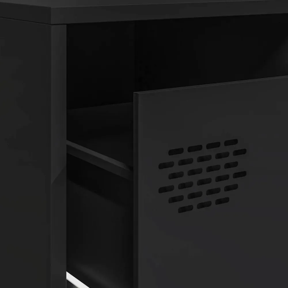 vidaXL Muebles Tv-Mueble para TV acero laminado en frío 202x39x43,5 cm