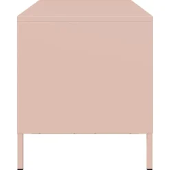 vidaXL Mueble para TV acero laminado en frío 101,5x39x43,5 cm Rosa Hot