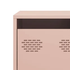 vidaXL Mueble para TV acero laminado en frío 101,5x39x43,5 cm Rosa Hot
