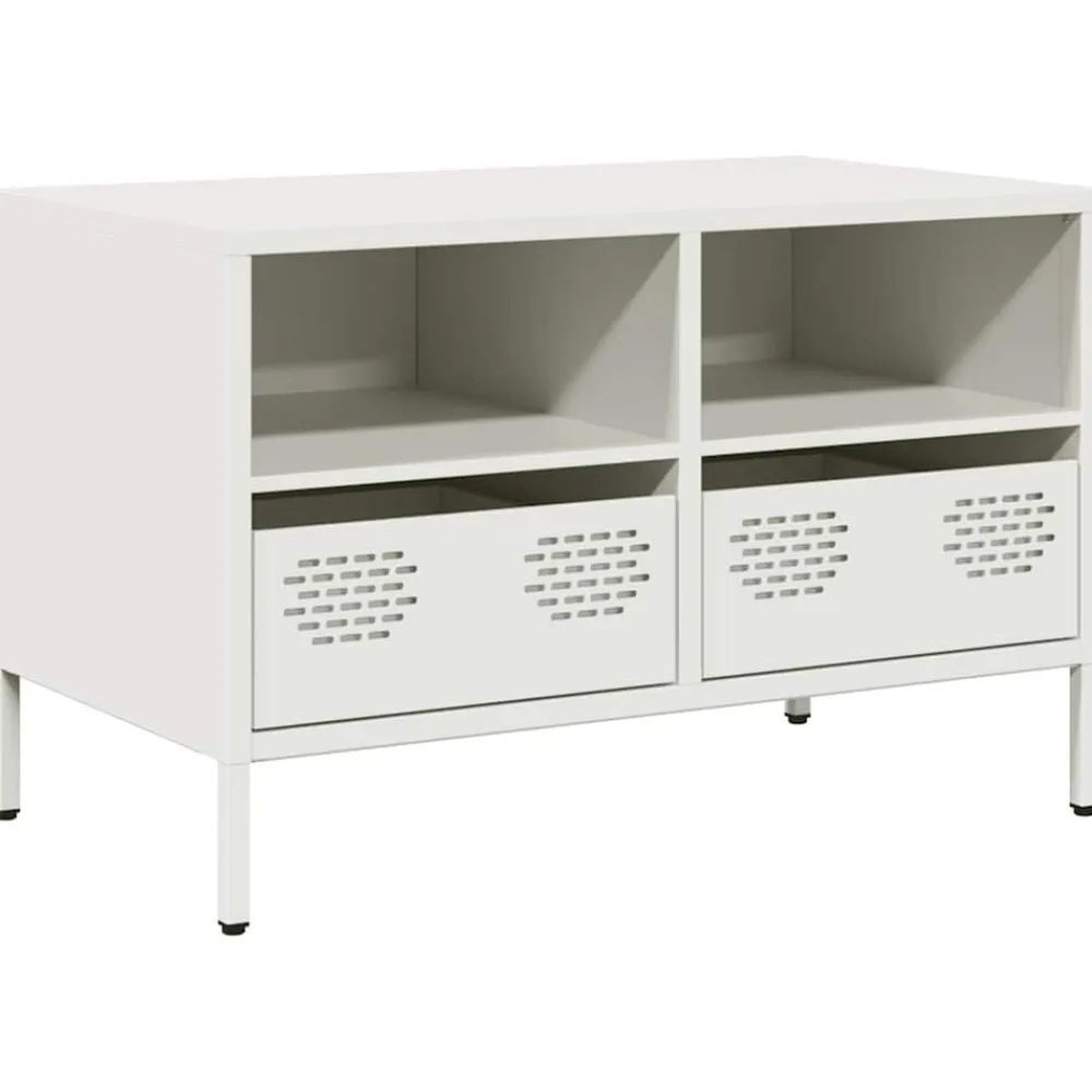 vidaXL Muebles Tv-Mueble para TV acero laminado en frío 68x39x43,5 cm