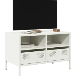 vidaXL Muebles Tv-Mueble para TV acero laminado en frío 68x39x43,5 cm