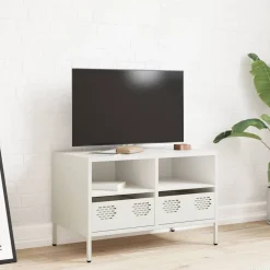 vidaXL Muebles Tv-Mueble para TV acero laminado en frío 68x39x43,5 cm