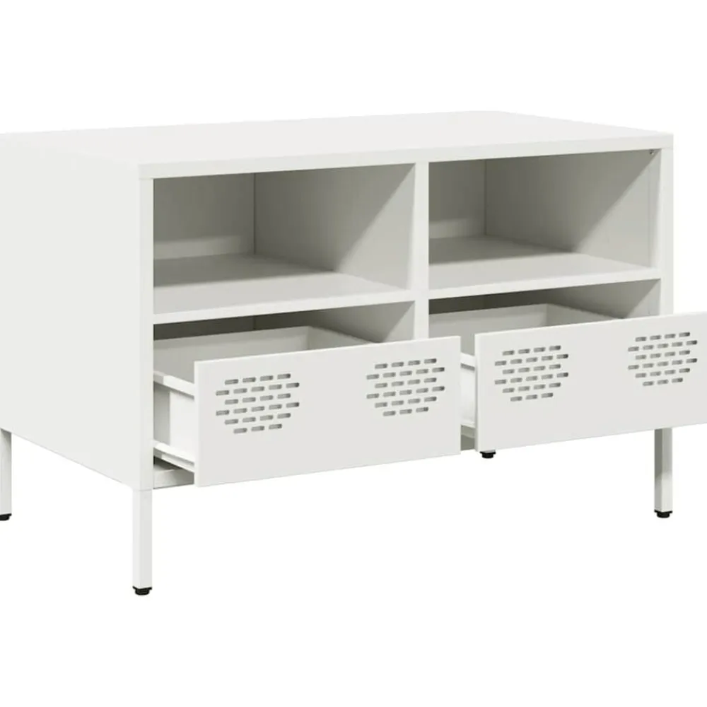 vidaXL Muebles Tv-Mueble para TV acero laminado en frío 68x39x43,5 cm