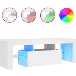 vidaXL Muebles Tv-Mueble para TV con luces LED 120x35x40 cm