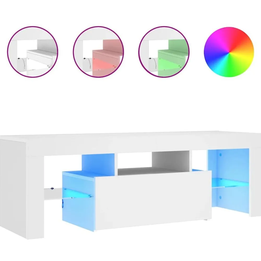 vidaXL Muebles Tv-Mueble para TV con luces LED 120x35x40 cm
