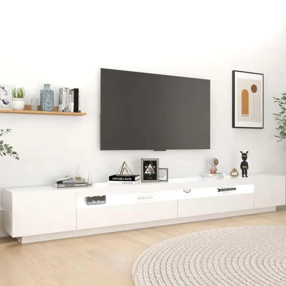 vidaXL Muebles Tv-Mueble para TV con luces LED 300x35x40 cm