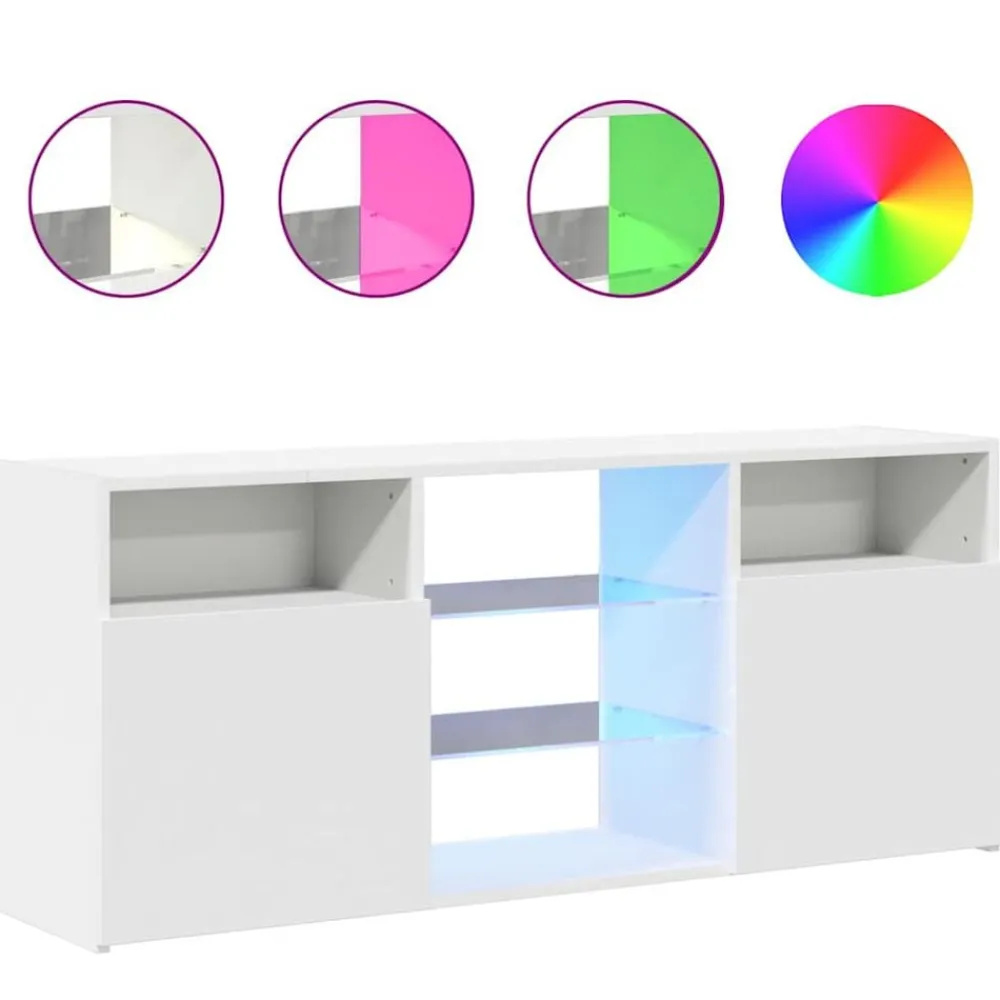 vidaXL Muebles Tv-Mueble para TV con luces LED 120x30x50 cm