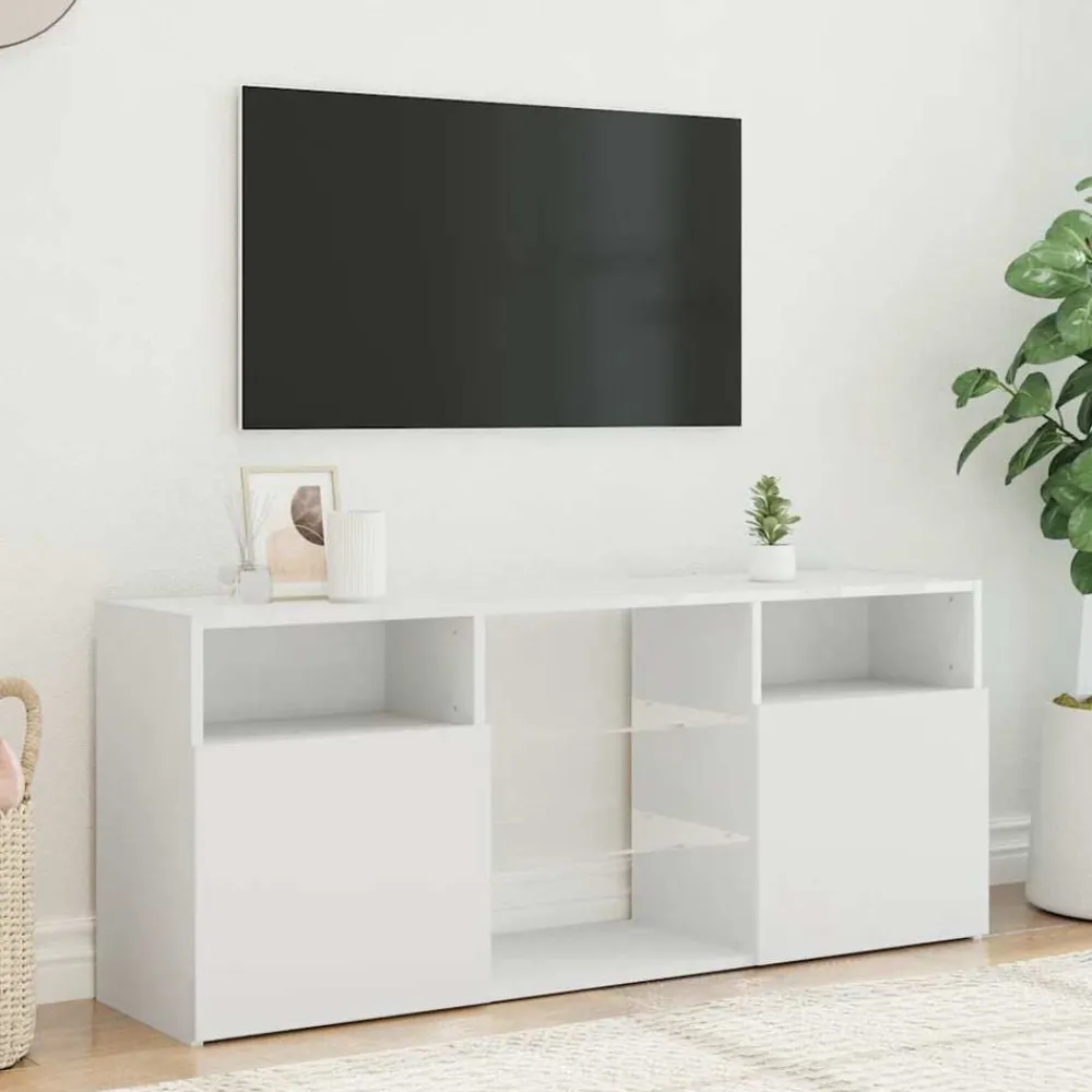 vidaXL Muebles Tv-Mueble para TV con luces LED 120x30x50 cm