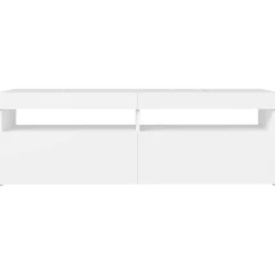 vidaXL Mueble para TV con luces LED 120x35x40 cm Blanco Online