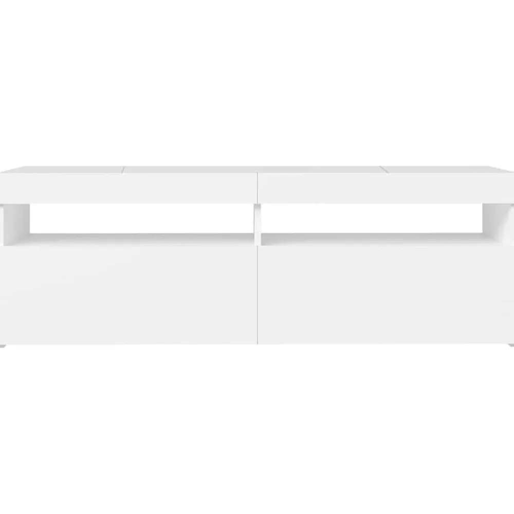 vidaXL Mueble para TV con luces LED 120x35x40 cm Blanco Online