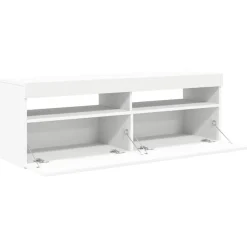 vidaXL Mueble para TV con luces LED 120x35x40 cm Blanco Online