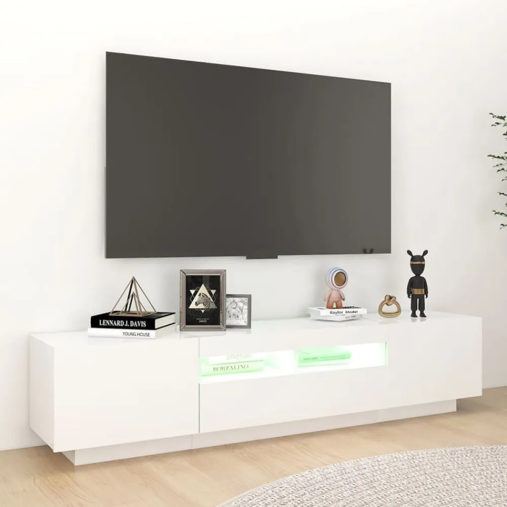 vidaXL Muebles Tv-Mueble para TV con luces LED 180x35x40 cm