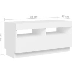 vidaXL Muebles Tv-Mueble para TV con luces LED 180x35x40 cm