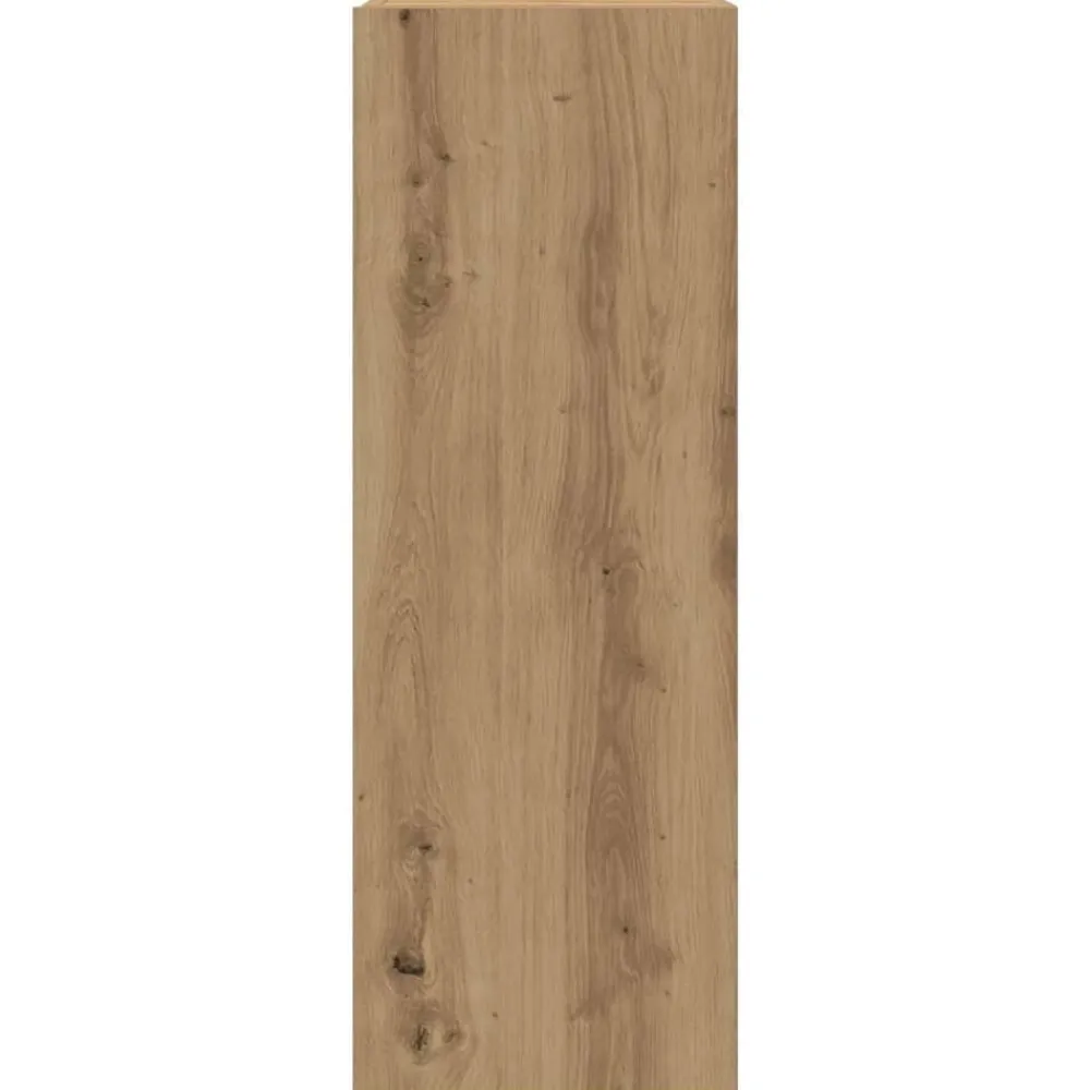 vidaXL Mueble para TV de pared madera contrachapada artesanal 8 piezas Roble artisan Hot