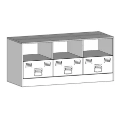 vidaXL Mueble para TV de acero 99x39x44 cm Negro Clearance