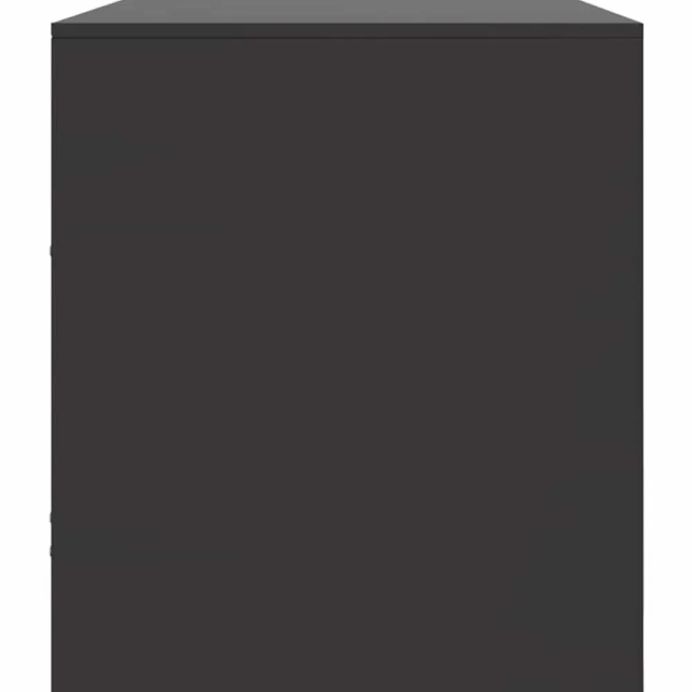 vidaXL Mueble para TV de acero 99x39x44 cm Negro Clearance