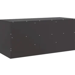vidaXL Mueble para TV de acero 99x39x44 cm Negro Clearance