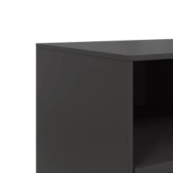 vidaXL Mueble para TV de acero 99x39x44 cm Negro Clearance