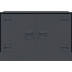 vidaXL Muebles Tv-Mueble para TV de acero gris 67x39x44 cm