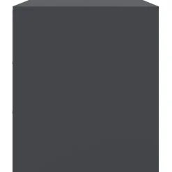 vidaXL Muebles Tv-Mueble para TV de acero gris 67x39x44 cm