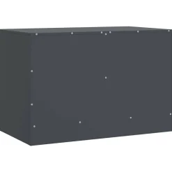 vidaXL Muebles Tv-Mueble para TV de acero gris 67x39x44 cm