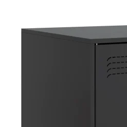vidaXL Mueble para TV de acero 99x39x44 cm Negro Clearance