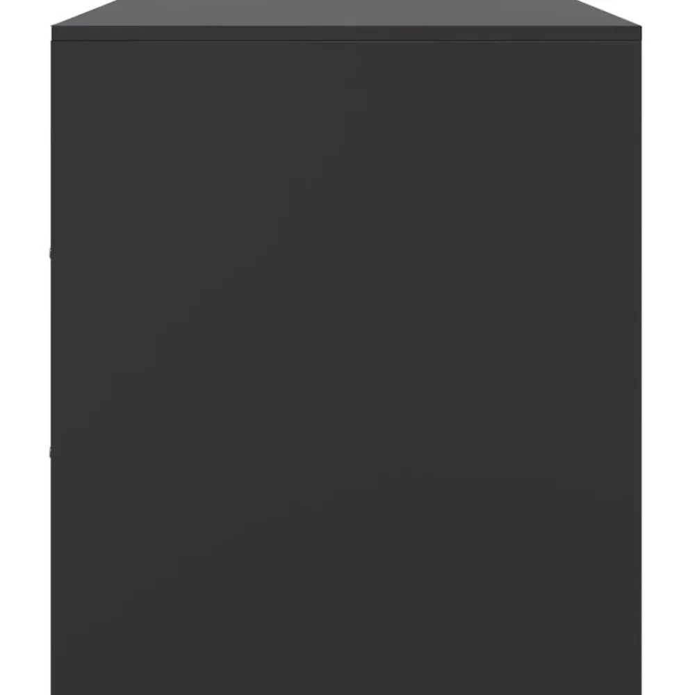 vidaXL Mueble para TV de acero 99x39x44 cm Negro Clearance