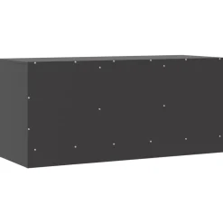 vidaXL Mueble para TV de acero 99x39x44 cm Negro Clearance