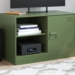 vidaXL Muebles Tv-Mueble para TV de acero 67x39x44 cm