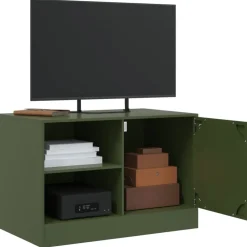 vidaXL Muebles Tv-Mueble para TV de acero 67x39x44 cm