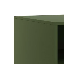 vidaXL Mueble para TV de acero 67x39x44 cm Verde oliva Best