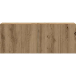 vidaXL Muebles Tv-Mueble para TV de pared madera contrachapada artesanal 5 piezas