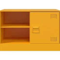 vidaXL Mueble para TV de acero 67x39x44 cm Amarillo mostaza Best