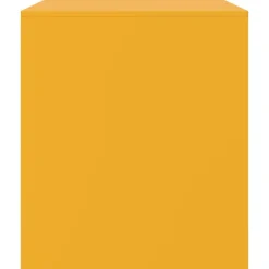 vidaXL Mueble para TV de acero 67x39x44 cm Amarillo mostaza Best