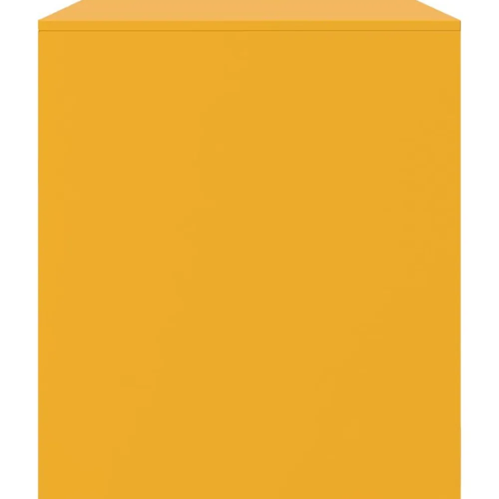 vidaXL Mueble para TV de acero 67x39x44 cm Amarillo mostaza Best