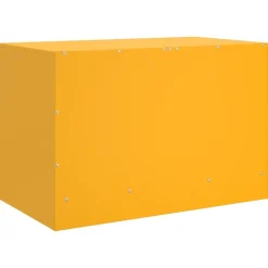 vidaXL Mueble para TV de acero 67x39x44 cm Amarillo mostaza Best